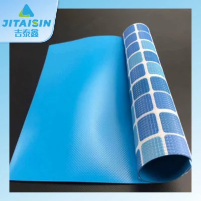 1.2mm Blue 1450GSM PVC Swim Pool Liner Tarpaullin Fabric