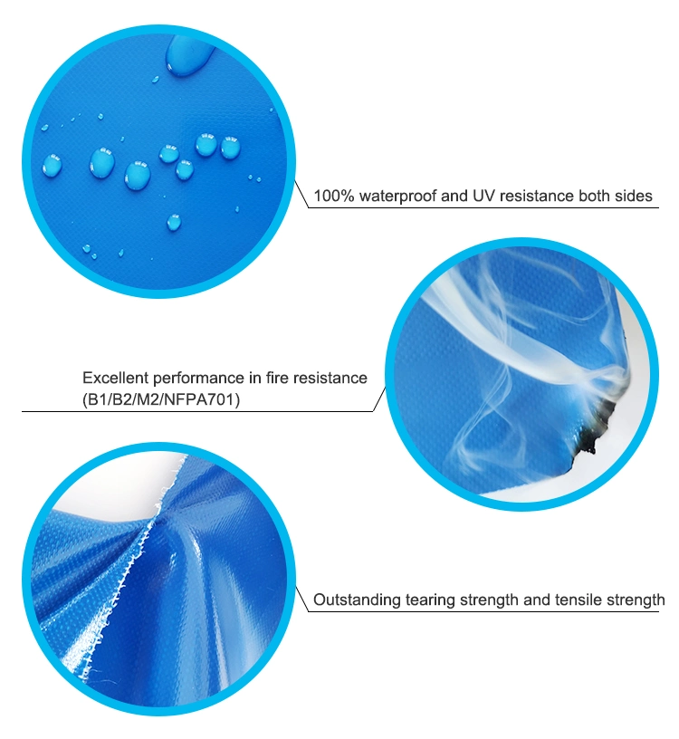 1000d Cold Crack Resistance PVC Coated Tarpaulin