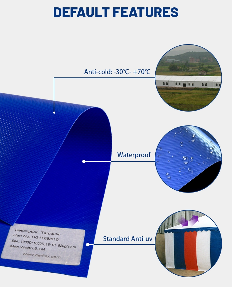 680GSM Waterproof Laminated Printable PVC Tarpaulin for Bags and Covers