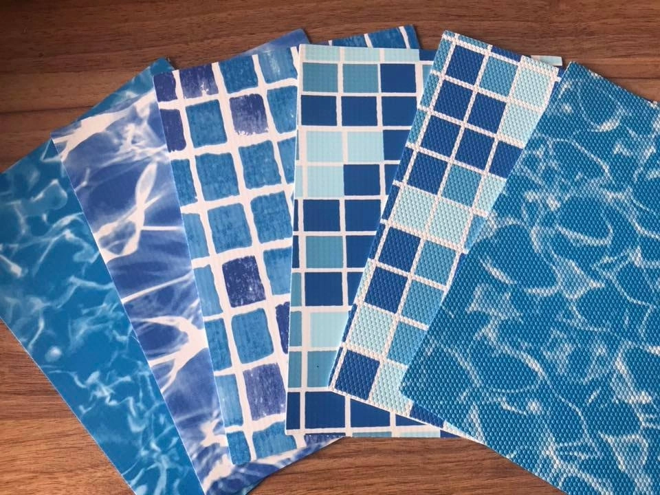 1.2mm Blue 1450GSM PVC Swim Pool Liner Tarpaullin Fabric